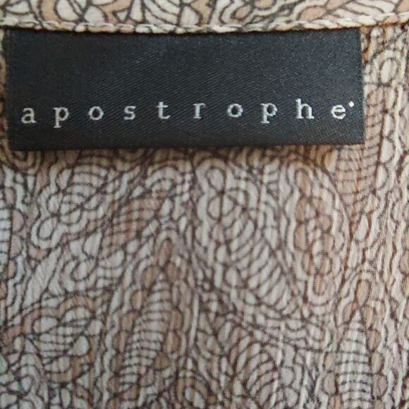 APOSTROPHE SHEER BLOUSE  - Picture 4 of 6